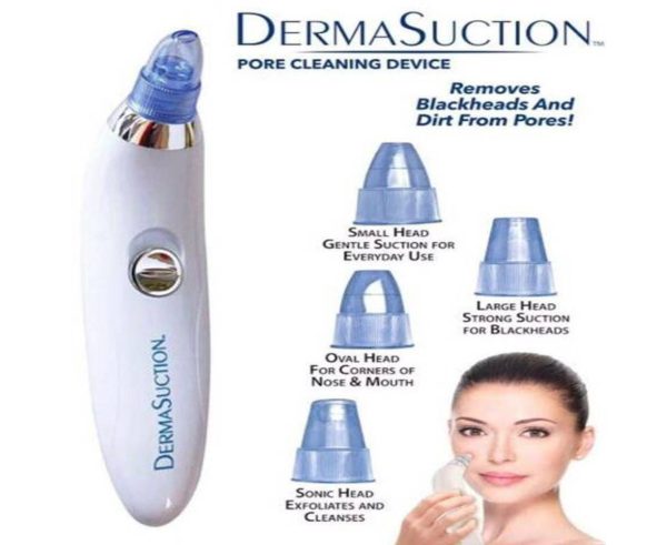 Premium Blackhead Removal Machine-derma Suction 4 In 1 (Cell Operated)