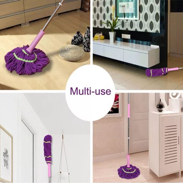 Extendable Twist Mop Fine Fiber | 360 Rotateable