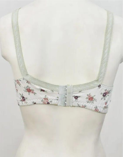 Cotton Printed Comfortable And Breathable Non-Padded Bra - Pack Of 2