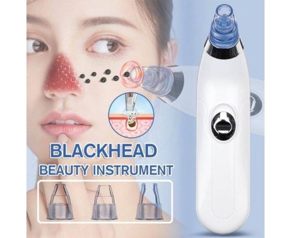 Premium Blackhead Removal Machine-derma Suction 4 In 1 (Cell Operated)