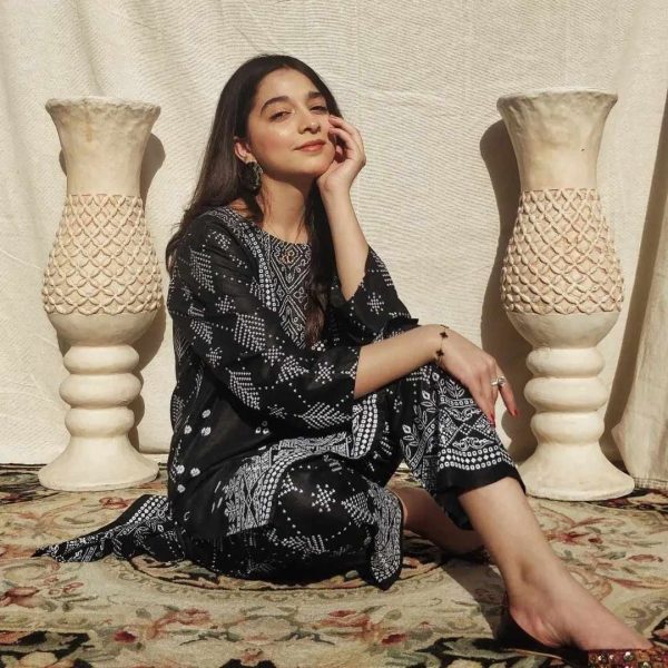 Chunri Print 2pc Stitched Suit Printed Dress