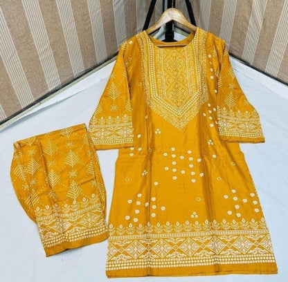 Chunri Print 2pc Stitched Suit Printed Dress