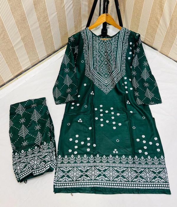 Chunri Print 2pc Stitched Suit Printed Dress