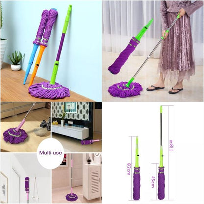 Extendable Twist Mop Fine Fiber | 360 Rotateable