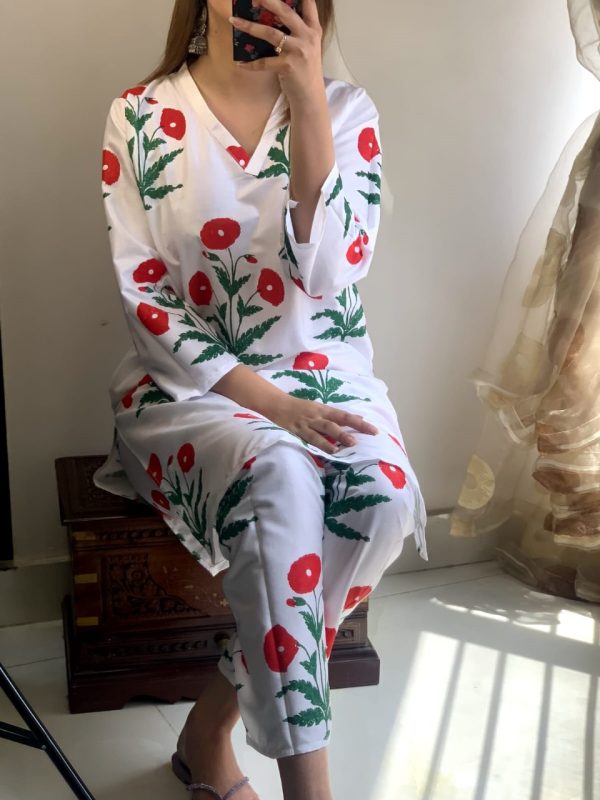 Gulzar Print 2pc Linen Dress