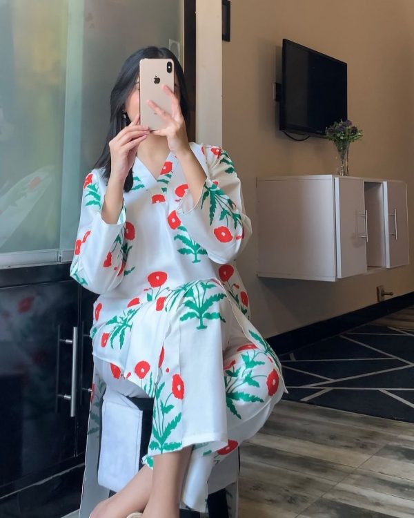Gulzar Print 2pc Linen Dress