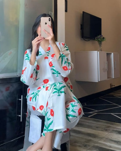 Gulzar Print 2pc Linen Dress