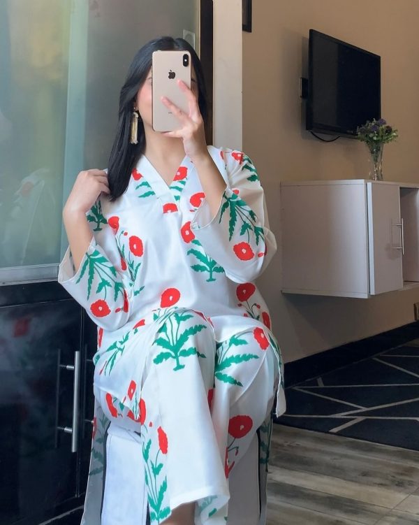 Gulzar Print 2pc Linen Dress