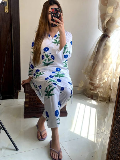 Gulzar Print 2pc Linen Dress