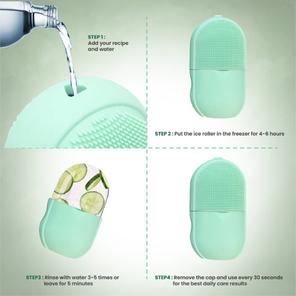 Ice Roller Facial Massage | Silicone Cleansing Ice Lattice