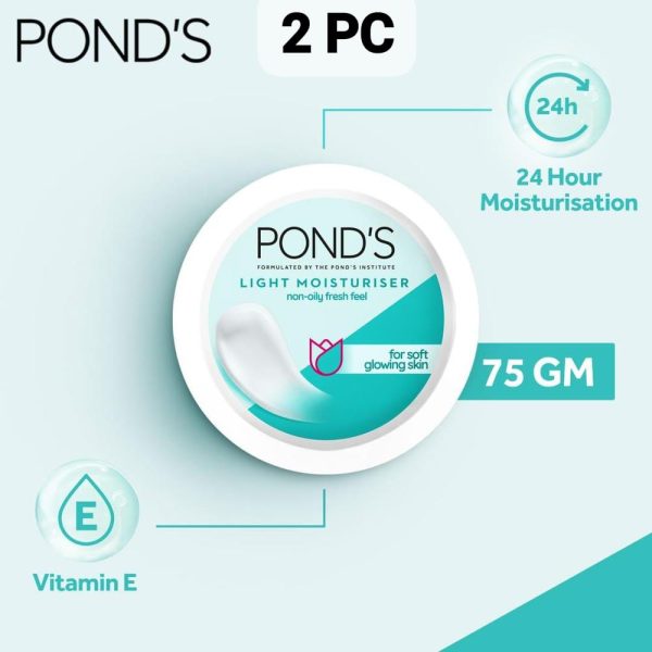Pack Of 2 Ponds Light Moisturizer Soft Glowing Skin Cream